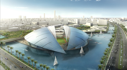 King Abdullah Economic City - stadium render